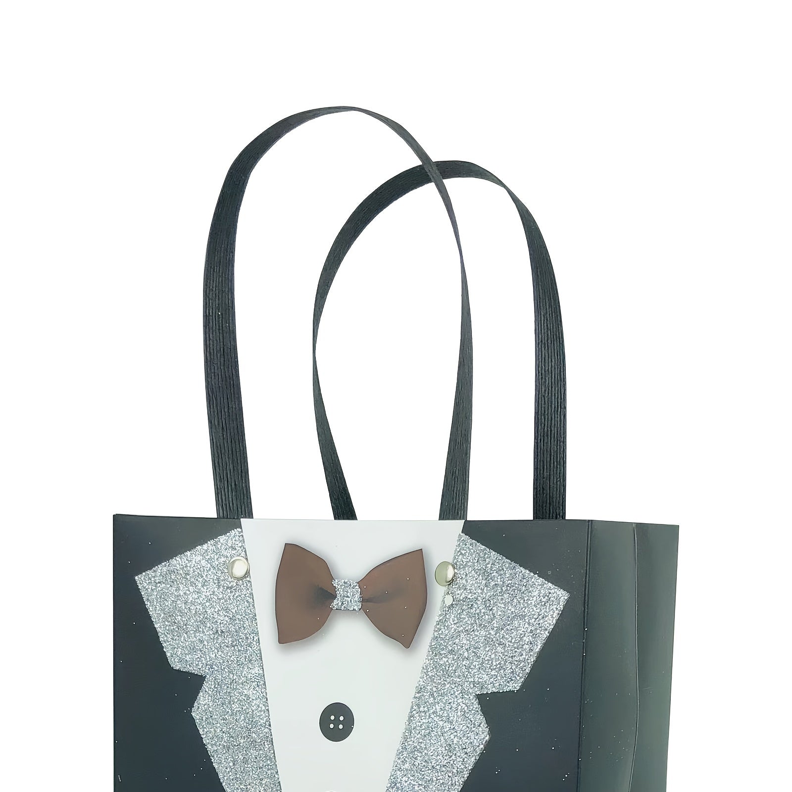 5pcs 3D Tuxedo Gift Bags for Groomsmen, Bachelor Party Favors