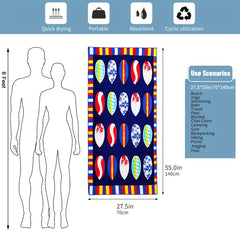 Mutao Microfiber Beach Towels Quick Drying Soft Oversized Compact