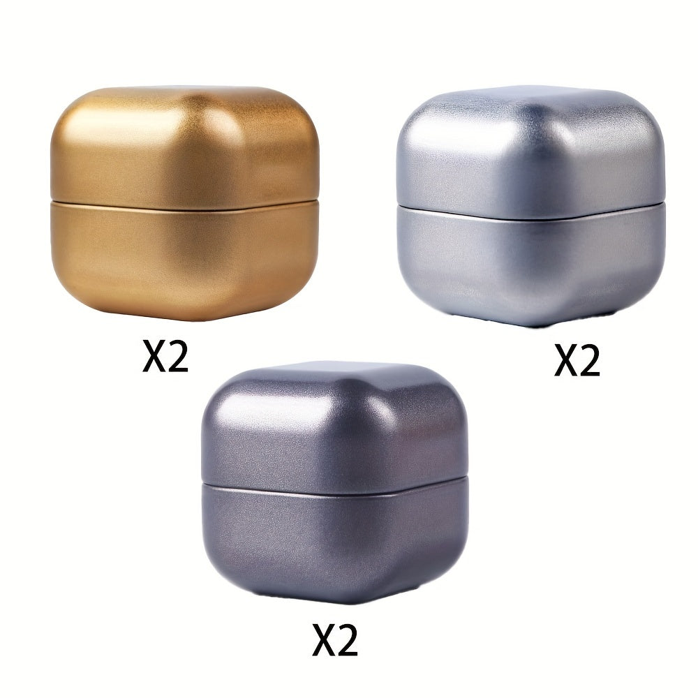 6pc Tea Can Portable Mini Iron Box Small Sealed Can Empty Can