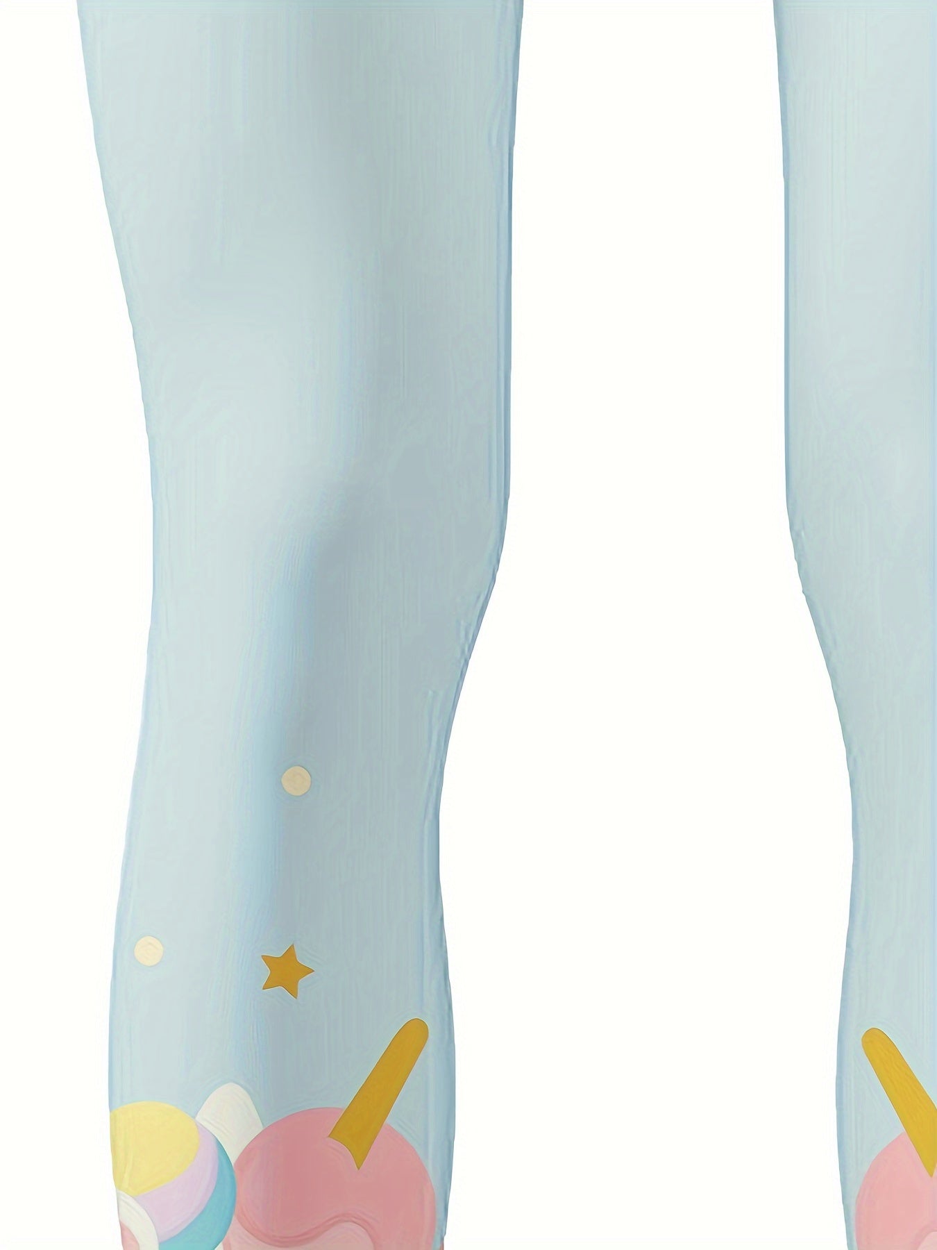 Unicorn Print Leggings Girls Thick Leggings Spring Fall Winter