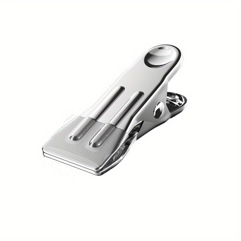 5pcs Flat Clip Windproof Drying Clip Metal Iron Clip Traceless Drying Clothes
