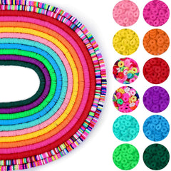 3600pcs 10 Strands Clay Beads For Jewelry Making 6mm