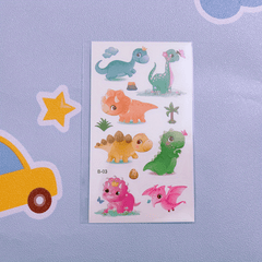 Dinosaur Temporary Tattoo Sticker Pack - Fun Design for Kids