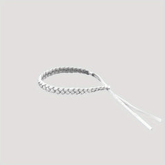 Adjustable Two Tone Braided Bracelet for Everyday Wear