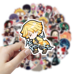 50pcs Anime Vinyl Waterproof Sticker Packs For Skateboard Luggage Laptop Bottle