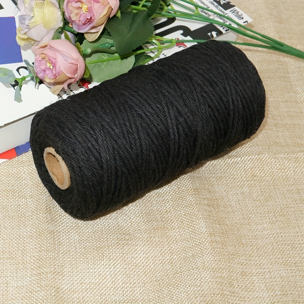 3mm Braided Rope 109 Yards Cotton Fringe Thread Craft Hemp Rope
