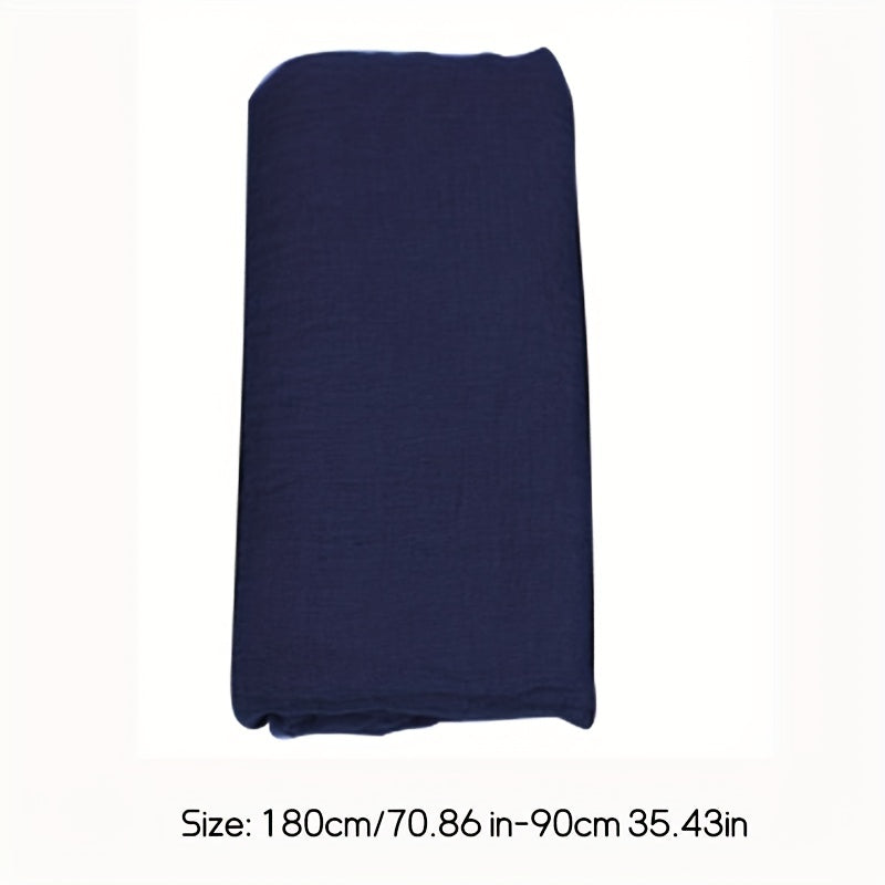 Soft Wrinkle Muslim Headband Sunproof Shawl Scarf for Women