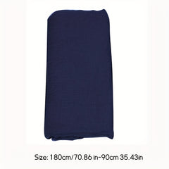 Soft Wrinkle Muslim Headband Sunproof Shawl Scarf for Women