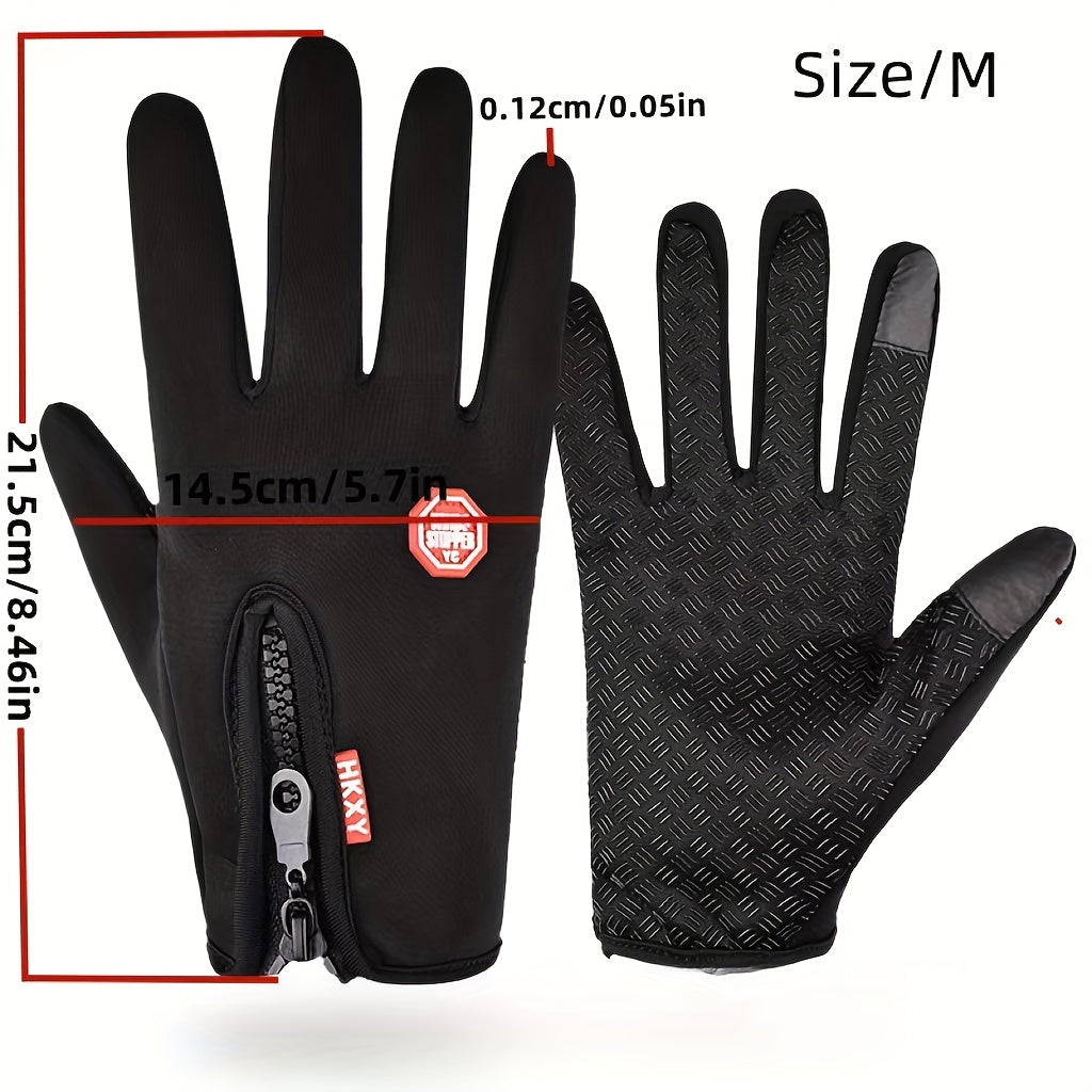 Waterproof Warm Full Finger Gloves Touch Screen Anti-slip Gloves