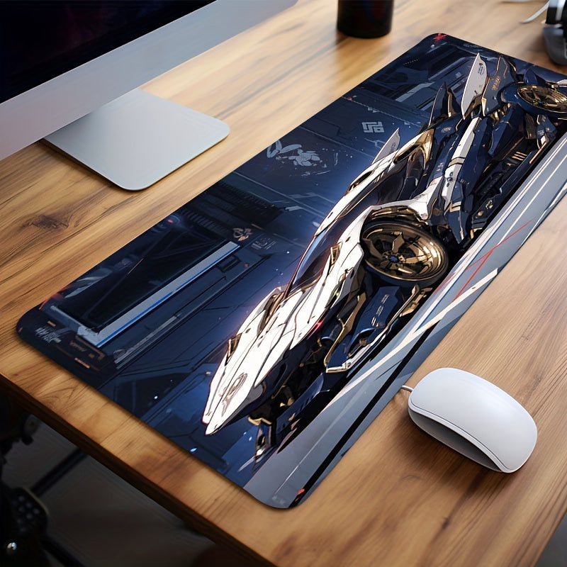 Anime Sports Car Long Mouse Pad Non-slip Waterproof Office Game Table Mat