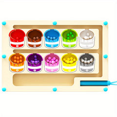 Wooden Bead Maze Toy for Kids, Educational Puzzle Game