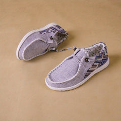 Women's Lace Up Low Board Shoes Lightweight Slip on Casual Flat Shoes