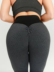 Honeycomb Seersucker Leggings for Women