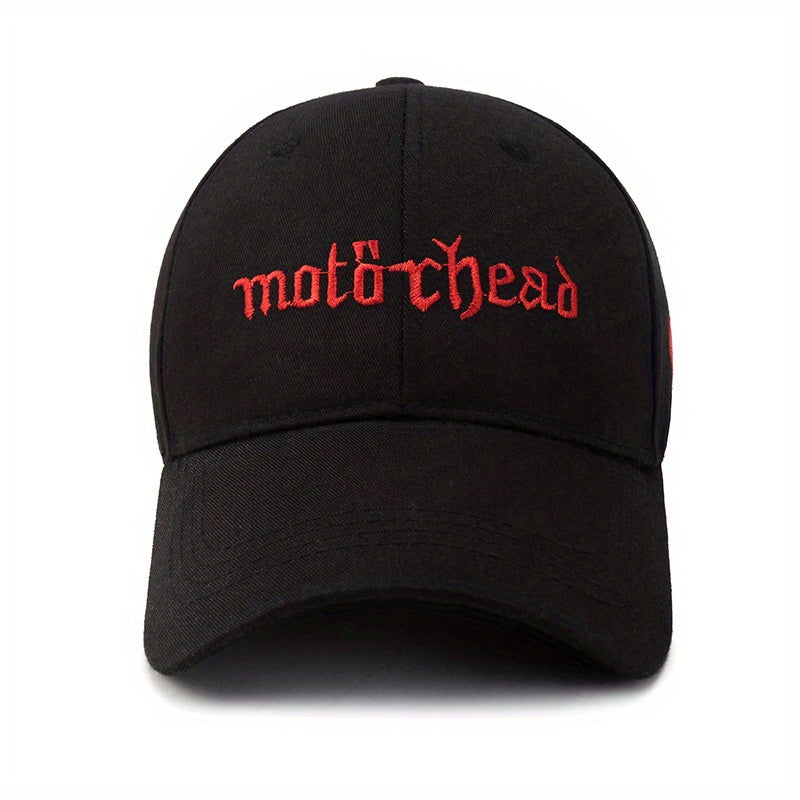 Gothic Letter Embroidery Baseball Cap Breathable Dad Hat Adjustable