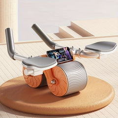 Ab Roller Wheel with Dual Wheels and Comfortable Handle