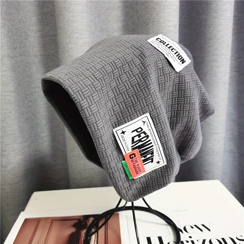 Geometric Embossed Unisex Beanie Hip Hop Slouchy Hat