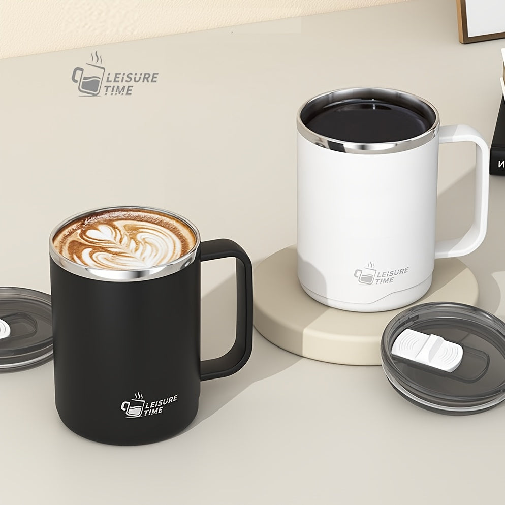 Insulated Stainless Steel Mug with Lid for Outdoor Adventures