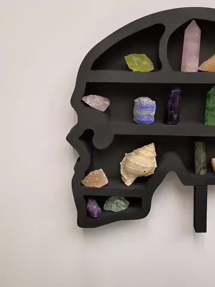 Skull Crystal Stand Gothic Display Shelf