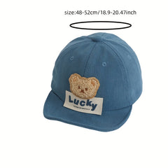 Children's Sunshade Baseball Cap with Funny Bear for Autumn/Winter