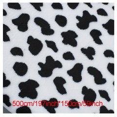 Double sided Flannel Cow Pattern Fabric Coral Velvet Handbag Pajamas