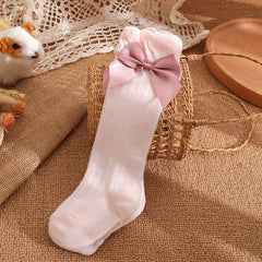 Cozy Bow Socks for Babies Toddlers Kids - Warm & Stylish