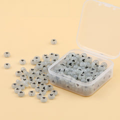 200pcs Heart Shaped Acrylic Beads for Bracelet Making