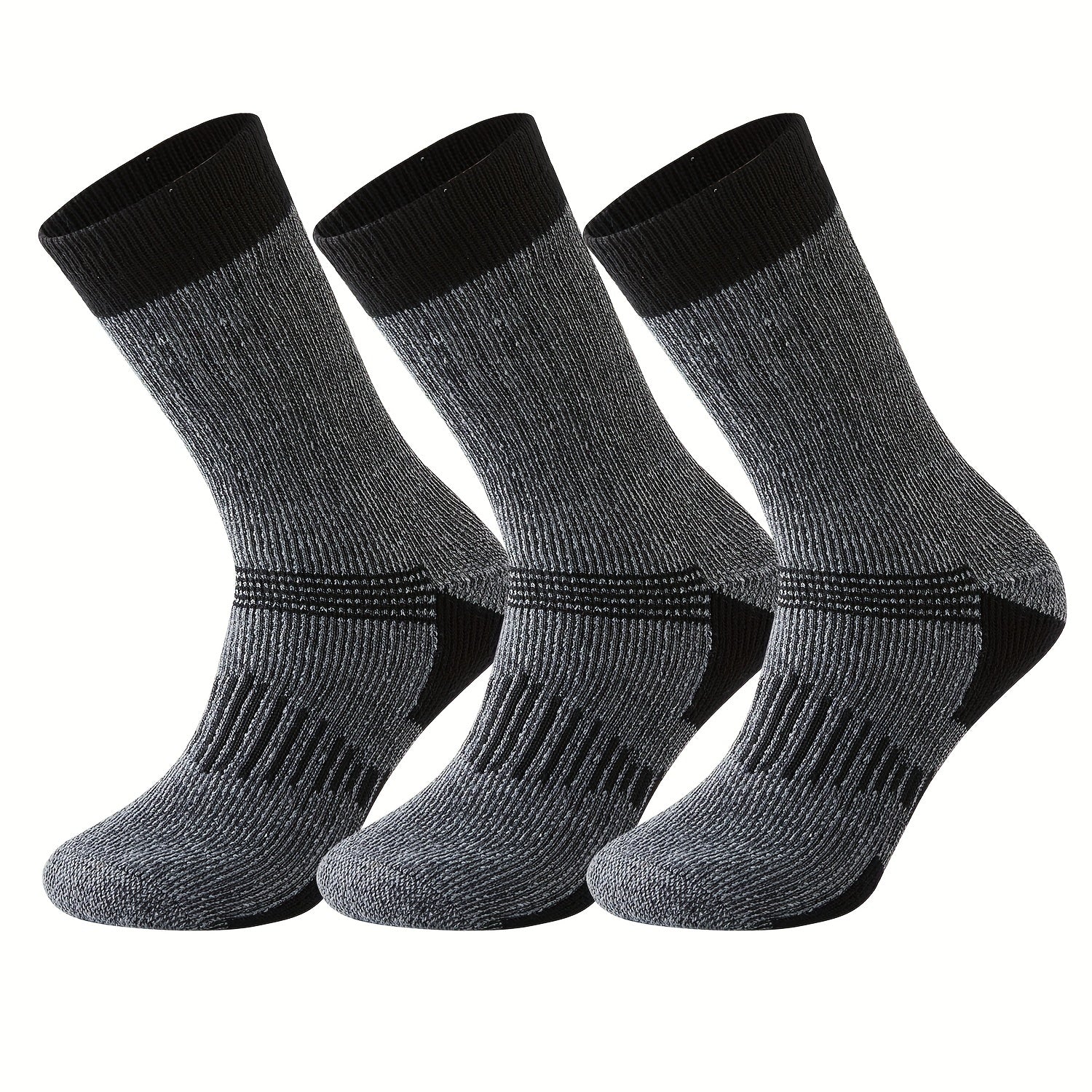 3 Pairs Men's Wool Low Cut Socks for Outdoor Exercise