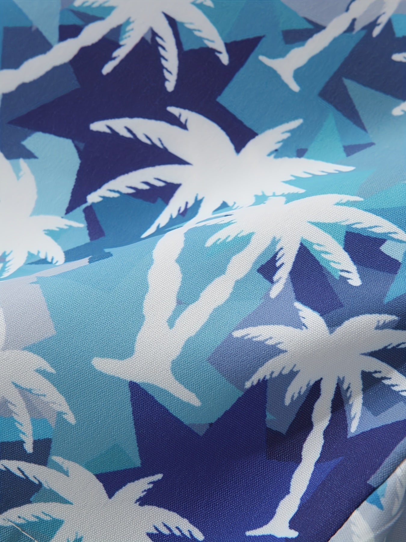 Boys Trees Print Casual Shorts for Vacation Beach Kids Summer Clothes