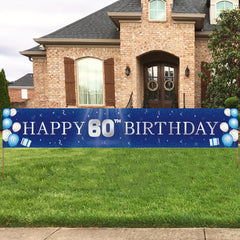 60th Birthday Banner Yard Sign 60th Birthday Decoration