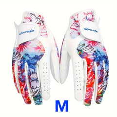 1 Pair Block Golf Gloves Non slip Breathable Grips Sports Golf Gloves