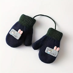 Kids Winter Knitted Gloves Warm Baby Gloves