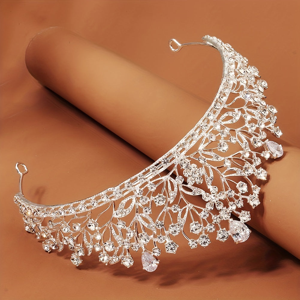 Crystal Tiara Head Accessories Full Rhinestone Crown