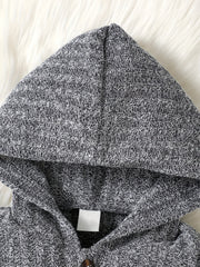 Infant Hooded Jumpsuit Long Sleeve Casual Romper