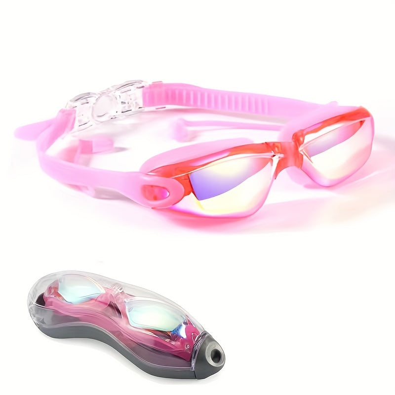 Waterproof Anti-fog Electroplating Swim Goggles Unisex Adults