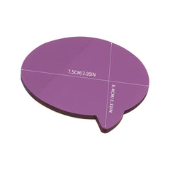 1pc Transparent PET Sticky Notes Pure Message Paper Special shaped Note Book