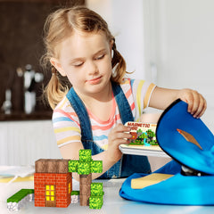 21pcs Build the World Magnetic Blocks Iron Box Travel Edition Rich Colors