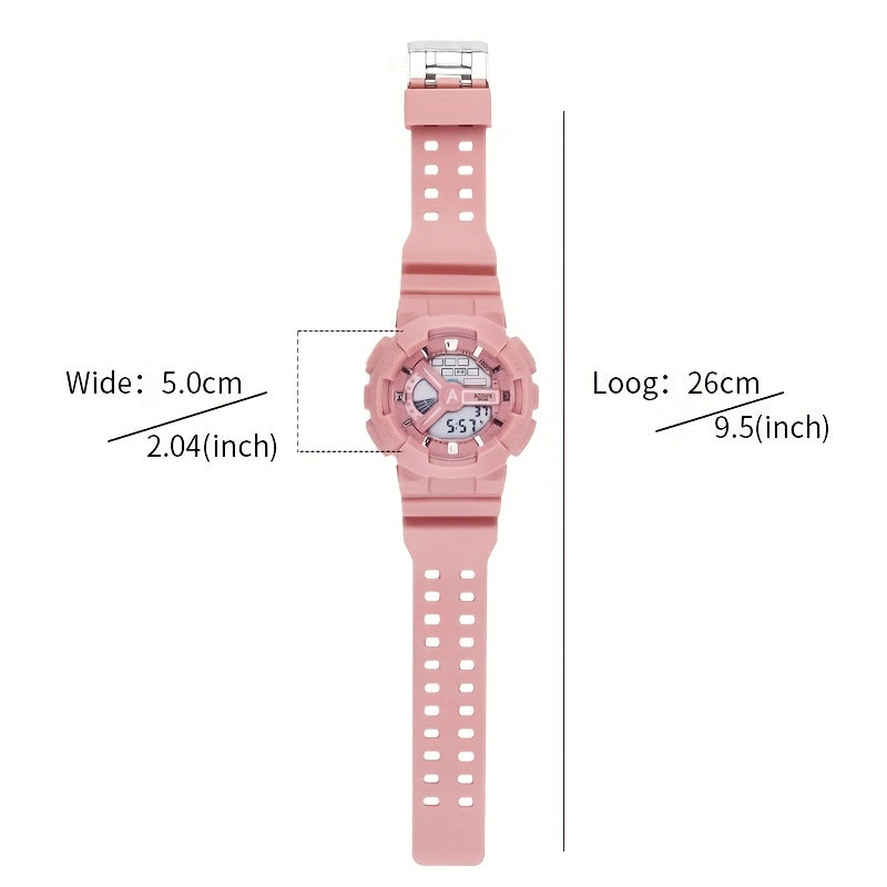 Stylist Electronic Watch With Silicone Band