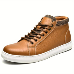 Men's Leather Stitch Ankle Boots Wear Resistant Non Slip Riding