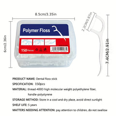 150 Dental Floss Sticks High Tensile with Storage Box