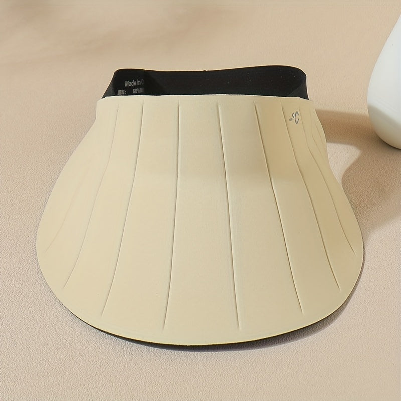 Ice Silk Visor Hat Soft UV Protection Sun Hat For Cycling Sports