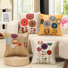Bohemian Sofa Bed Pillowcase Nordic Style Texture Retro Art Pillowcase Cover