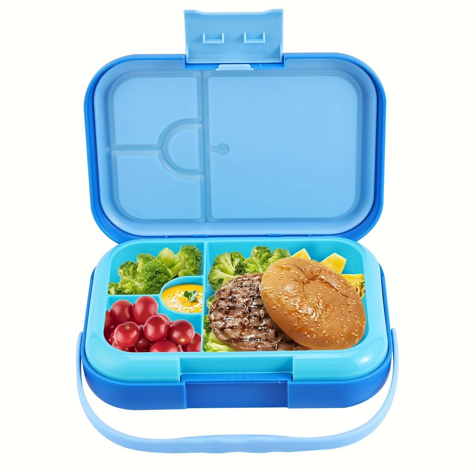 Portable 4-grid PP Lunch Box for Camping Picnic and Beach