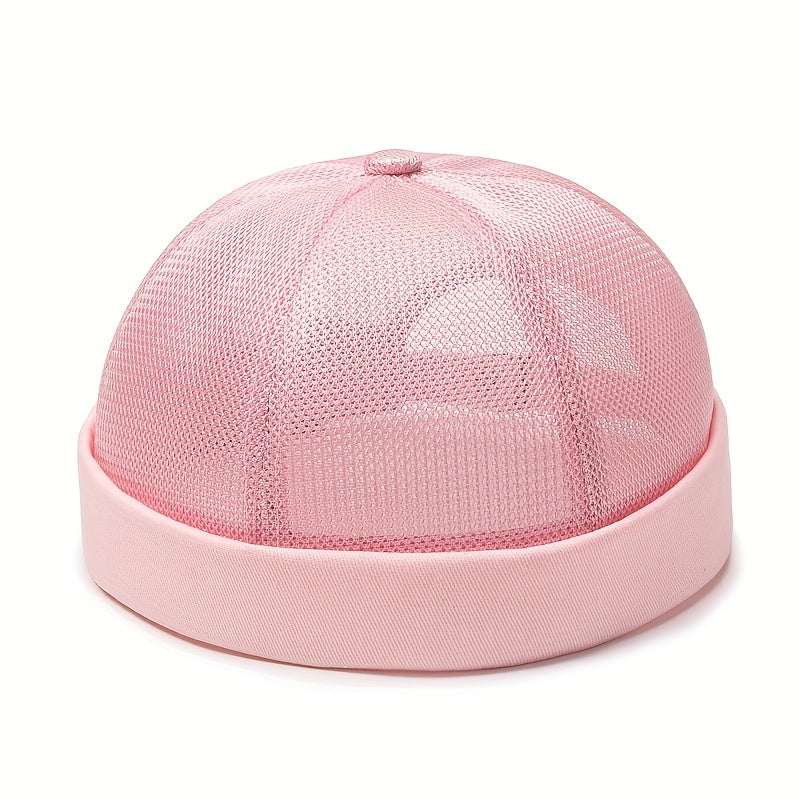 Breathable Mesh Brimless Hat for Men and Women