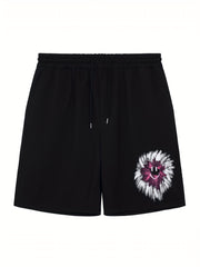 Men's Brush Stroke Smile Graphic Athletic Shorts