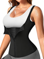 Women's Waist Trainer Corset Body Shaper w/ Adjustable Straps Tank Top