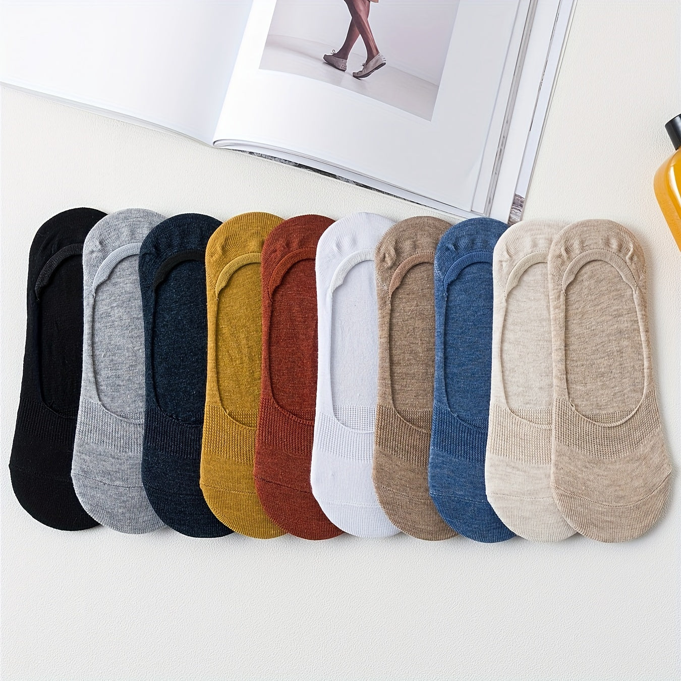 10 Pairs Low Cut Ankle Socks Soft & Lightweight Women's Stockings