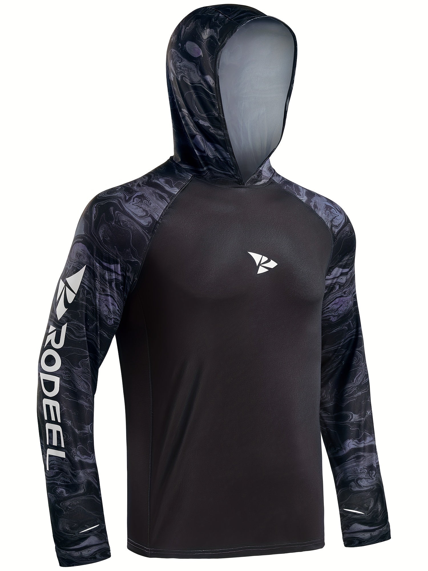 Men's UPF 50 Fishing Shirt Hoodie Long Sleeve UV Protection