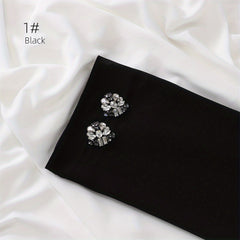 Chiffon Hijab Rhinestone Decorated Turban Headscarf
