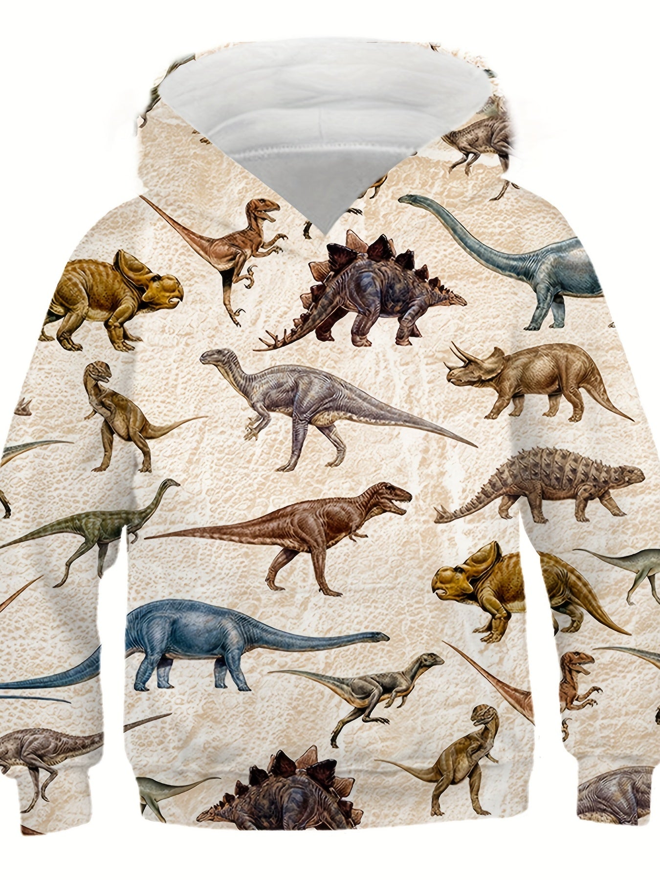 Kids Dino Hoodie Spring/Autumn Boys Girls Casual Sweatshirt 4-14 Years