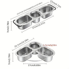 Kitchen Sink Corner Drying Rack Stainless Steel Sponge Drainer